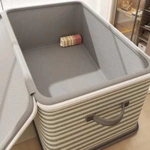 Lockable storage box, used for organizing clothes, blankets, toys in wardrobes